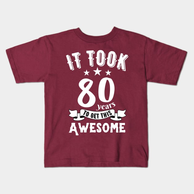 Vintage 1942, it took 80 years to get this awesome Kids T-Shirt by JustBeSatisfied